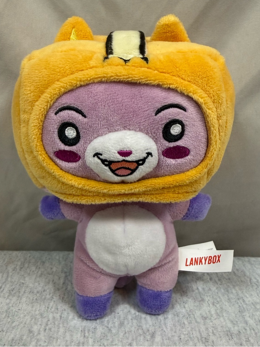 LankyBox Foxy Plush Toy - 7” Purple Cat Character